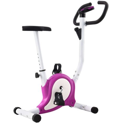 Vélo d'appartement avec résistance à courroie Violet - The Living Store