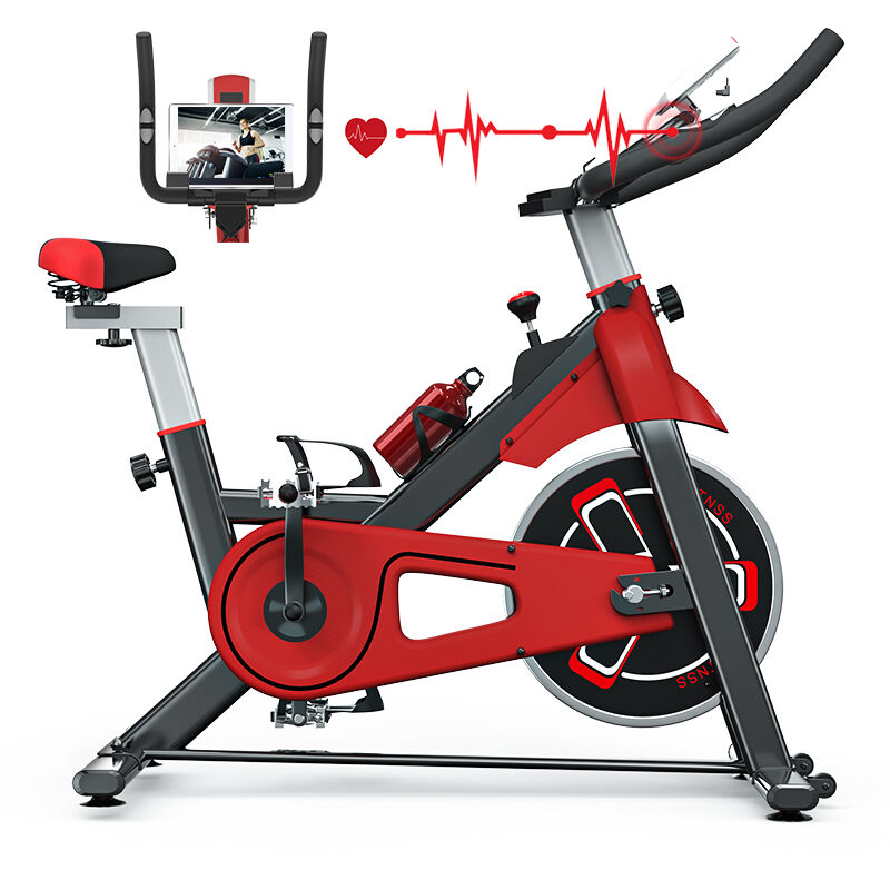 Vélo d'appartement d'intérieur - Volant d'Inertie 6 KG - Rattantree Exercice de fitness à domicile - Avec siège et guidon réglables - Résistance