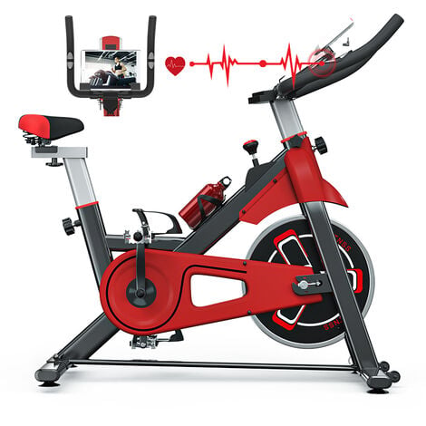 Vélo d'appartement spinning - o'fitness - compteur 5 fonctions