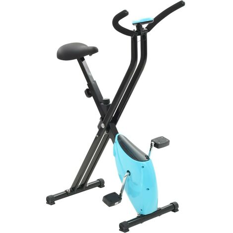 Vélo d'appartement Résistance à courroie Bleu X-Bike
