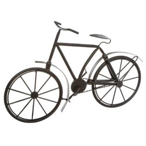 Vélo Déco en Métal "Bicyclette" 27cm Noir