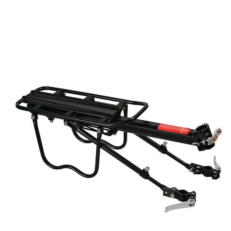 Vélo Porte Bagages Universel, Transporteur Porte Bagages Arrière de Vélo vtt Bicyclette Support Vélo Rack Réglable en Alliage d'Aluminium, Charge