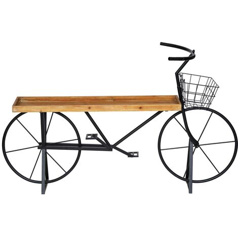 Vélo porte plante Loft noir 150x90cm - Atmosphera créateur d'intérieur - Noir