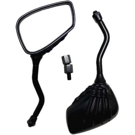 vélo - Rétroviseurs Moto universels 8/10 mm tête Mort - Réflecteur Miroir