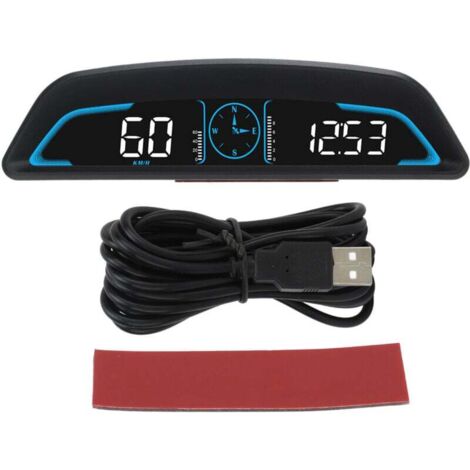 Velocímetro GPS digital HUD universal for cars with automatic brightness adjustment and speed alarm for vehicles