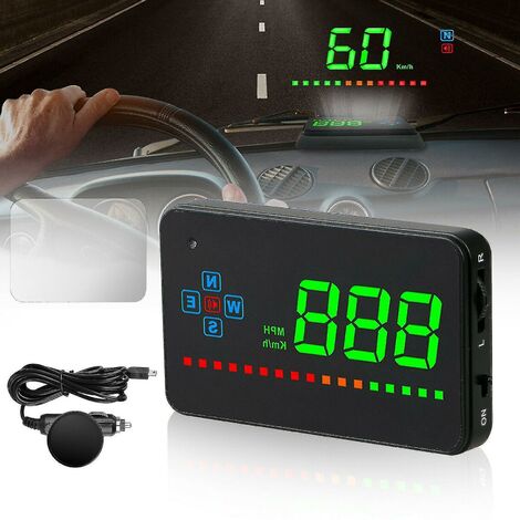 Velocímetro Gps Digital para coche, pantalla frontal, exceso de velocidad, Mph/km, alarma de advertencia de cansancio, alta calidad