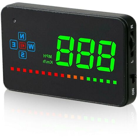 Velocímetro Gps Digital para coche, pantalla frontal, exceso de velocidad, Mph/km, alarma de advertencia de cansancio, alta calidad