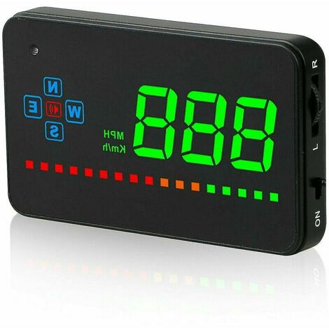 Velocímetro GPS Digital para coche, pantalla frontal, exceso de velocidad, mph/km, alerta de advertencia de cansancio, alta calidad