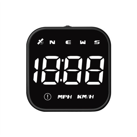 Velocímetro GPS Pantalla de visualización frontal Indicador de dirección de conducción Visualización de la hora Alarma de exceso de velocidad Alarma de fatiga al volante
