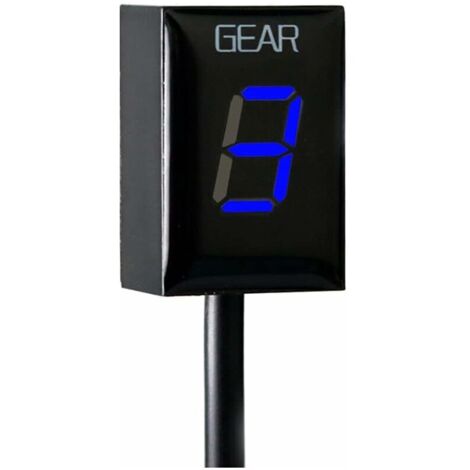 Velocímetro impermeable para motocicleta Yamaha con pantalla LED y conector ECU (azul)