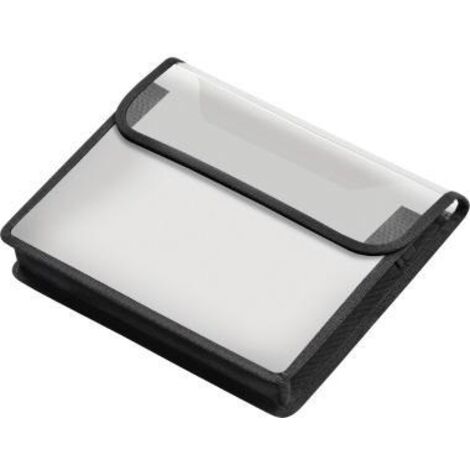 VELOFLEX Heftbox Veloflex VELOBAG® 27,5 x 22 x 3 cm (B x H x T) DIN A5 quer 30mm KlettverschlussPolypropylen transparent