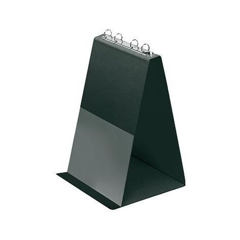 VELOFLEX Tischflipchart Veloflex DIN A4 4 Ringe Rundmechanik PVC-Folie kartonverstärkt schwarz 10Hüllen