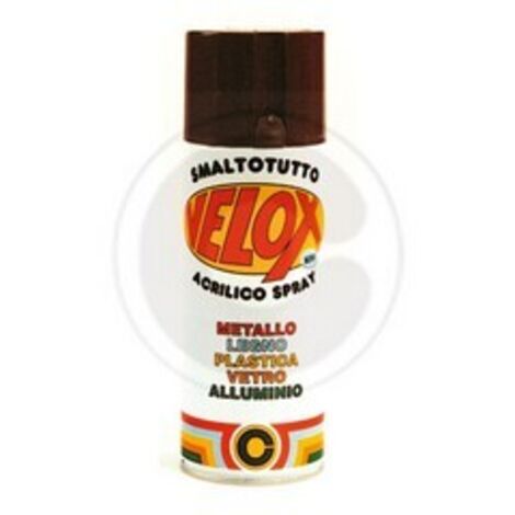 ITAL G.E.T.E. VELOX SPRAY ACRILICO NERO OPACO RAL 9005. Prezzo per 1 pezzo.
