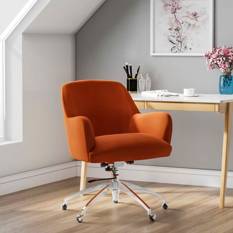 main image of "Velvet Adjustable Swivel Office Chair"