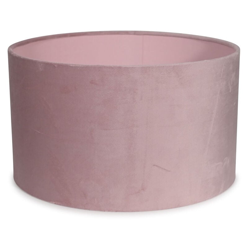 Velvet Ceiling Light Shade Lampshade Drum Pendant Easy Fit -Small - Blush