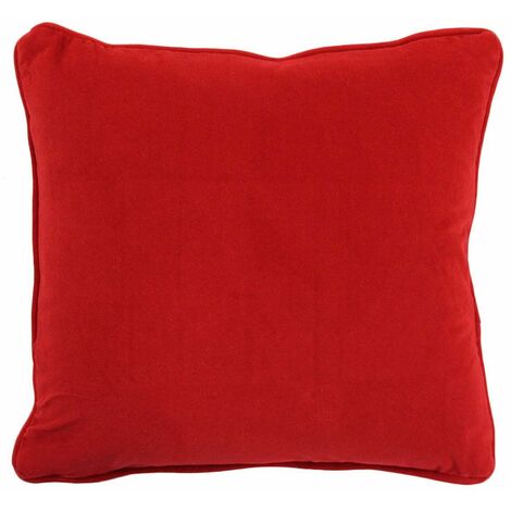 THEDECOFACTORY VELVET - Coussin en velours rouge 40x40