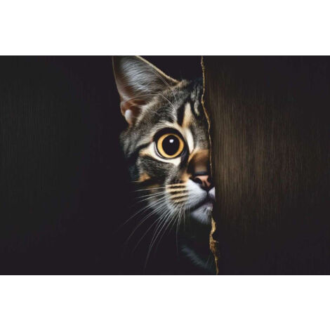 VELVET CURIOUS CAT 45X75 MERCURY 007796-1