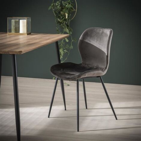 Velvet dining chair Golf Anthracite