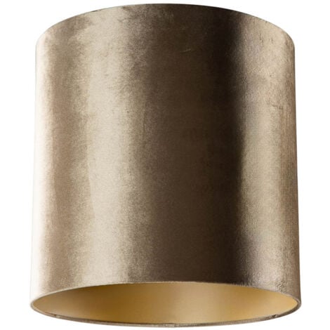 Velvet Lampshade Bronze with Gold Interior 40/40/40