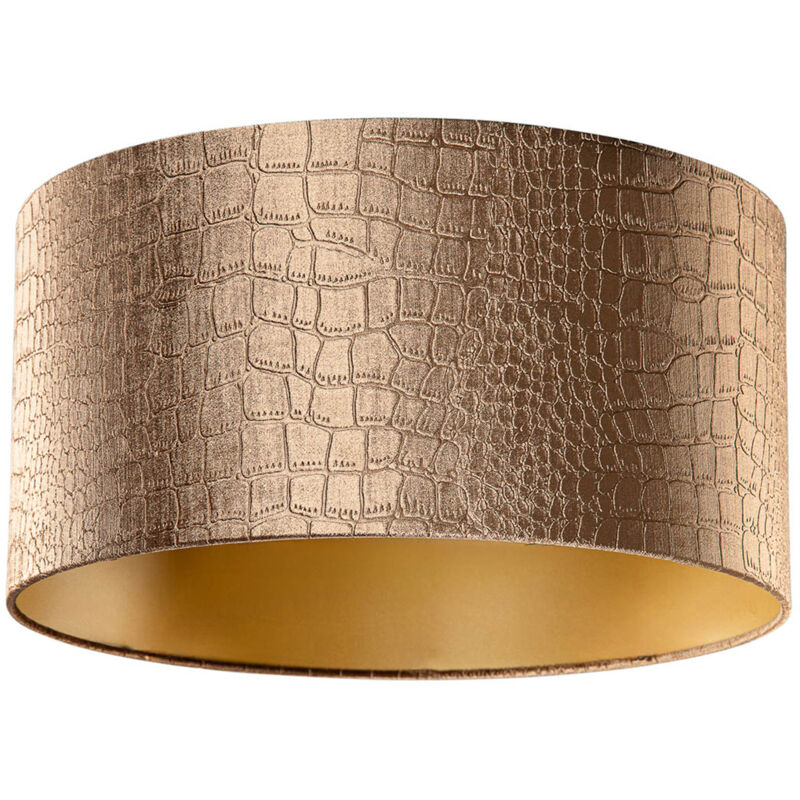 Image of Qazqa - Velvet Lampshade Crocodile Design&hellip;