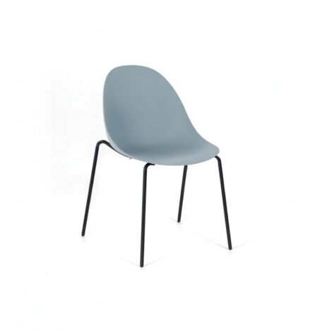 Velvet, Set di 4 sedie in polipropilene (50cm X 51cm H. 79cm)  Duzzle
