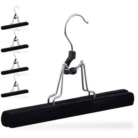 Velvet trouser hanger set of 5