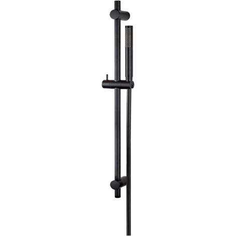 Vema Maira Shower Riser Rail Kit with Hose and Handset - Black