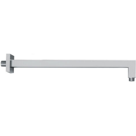 Vema Square Wall Mounted Shower Arm 400mm Length - Chrome