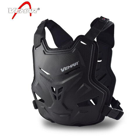 VEMAR – Gilet de Protection de Moto et de Sécurité pour Adulte équipement de Motocross, Ski et Skateboard,Black