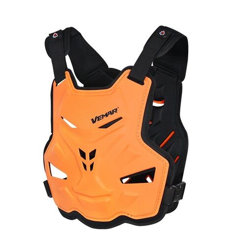 Vemar – veste de course BMX pour hommes, armure de Protection du corps, coussinet de Protection de la poitrine, accessoires de Motocross, Moto, cadeau,Orange