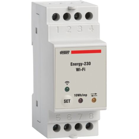 Vemer contador wifi monofásico 2 módulos 1,5w 20ma - ve794600
