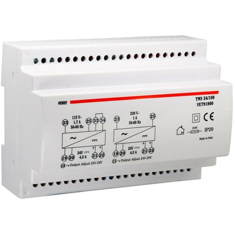 Vemer tms 24/108 alimentatore 108w 115-230/24vdc 4,5a 7m ve791800