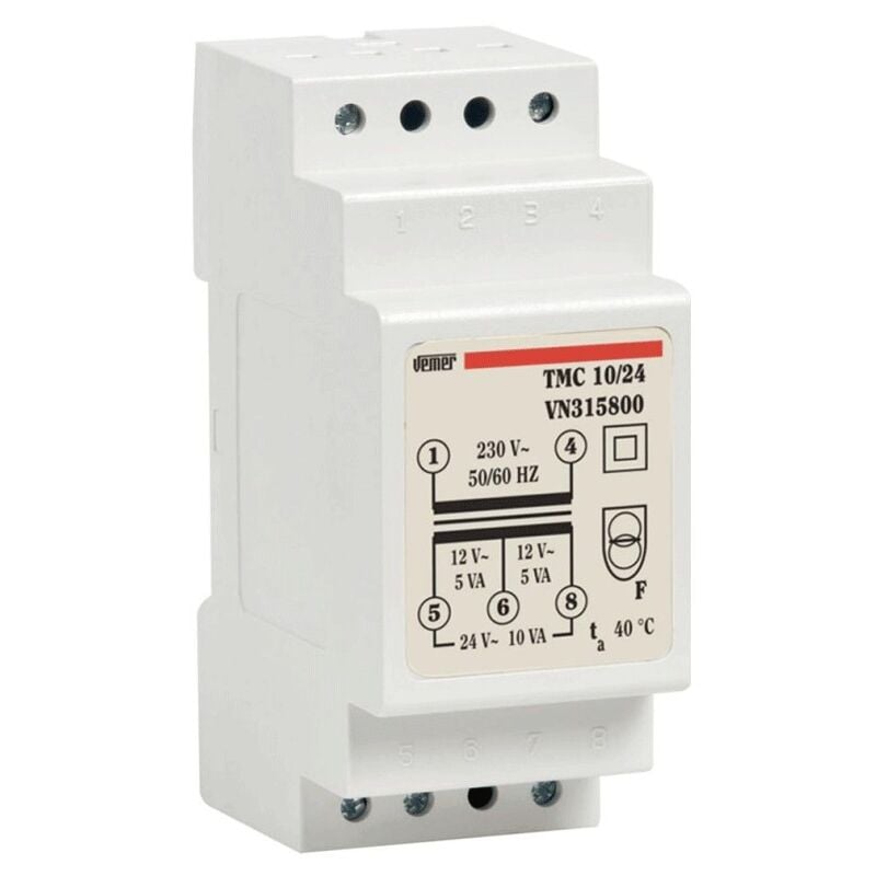 Vemer - Transformateur modulaire 10VA 12/24V 2M VN315800