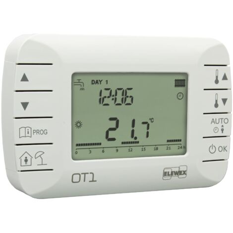 VEMER VE794100 OT1 - Cronotermostato Ambiente Settimanale Modulante per Caldaia con Protocollo OpenTherm Classe V, Bianco