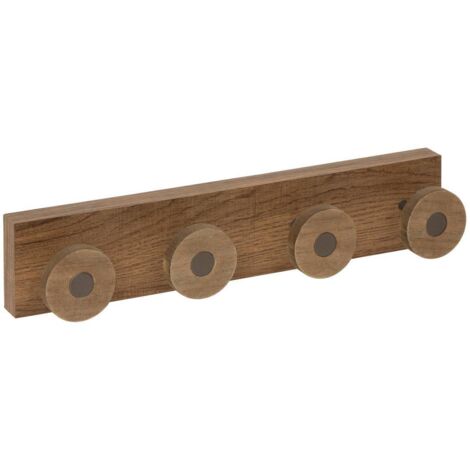 Ven perchero de madera con 4 ganchos l 40cm - 5five