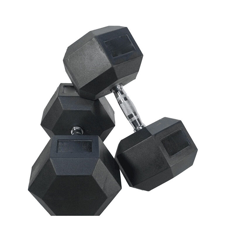 Hexagonal Dumbbell 20KG (2X10KG)-NOIR-Paire d'haltères pour la musculation - Vencede