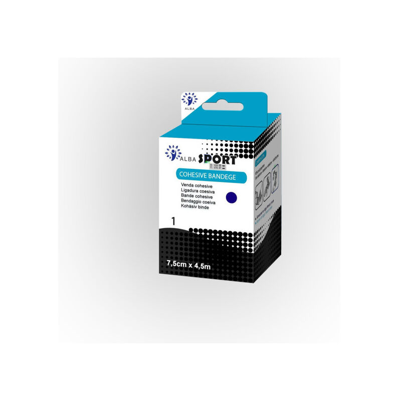 

Venda elastica cohesiva 7,5cmx4.5m 5 Unidades. | Azul