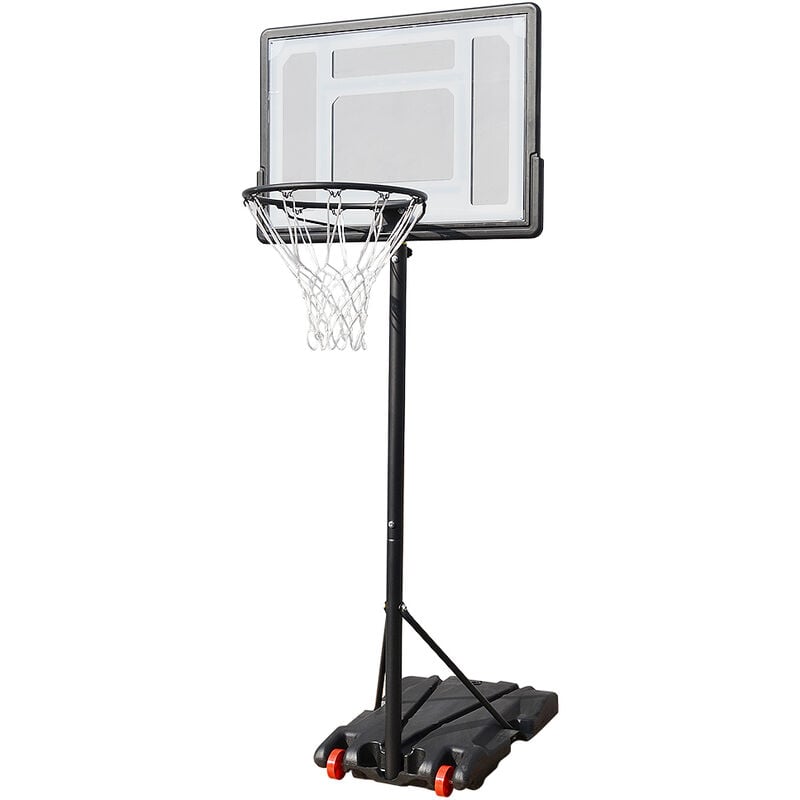 Haloyo - Vendeur pro Panier de Basket Enfant sur Pied,Panier Basket Hauteur Réglable Panier de Basket-Ball Mobile sur 2 roulettes, 8258245cm