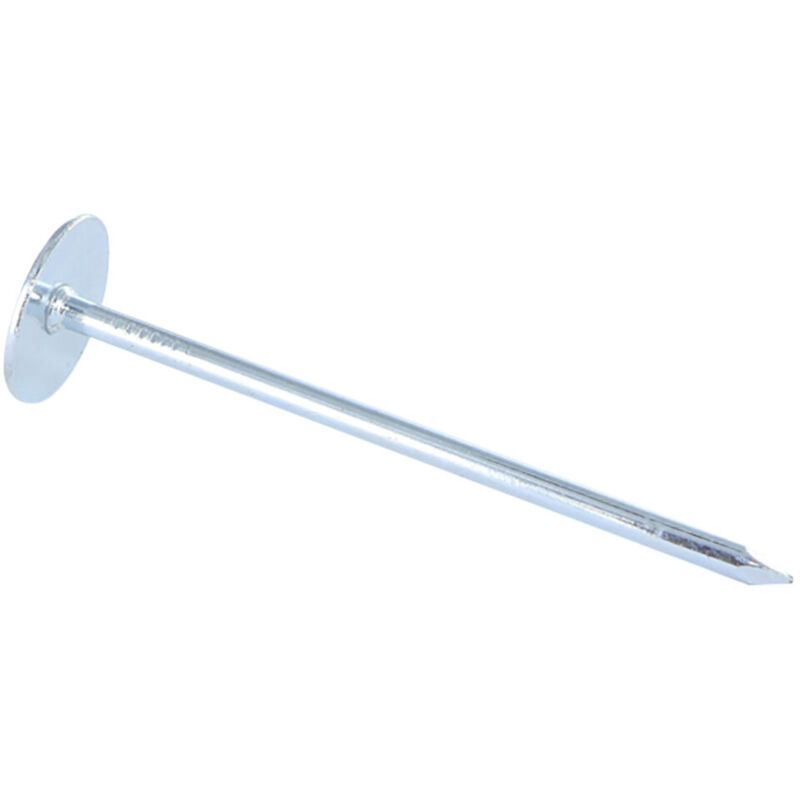 Kg de pointes Embase collerette ronde Diamètre de tête: 20 Acier zingué 3.5X60-1 piece