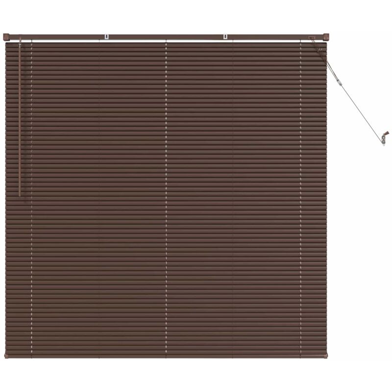 Venetianer Jalousie Dunkelbraun 160 X 150 Cm Pvc Vidaxl