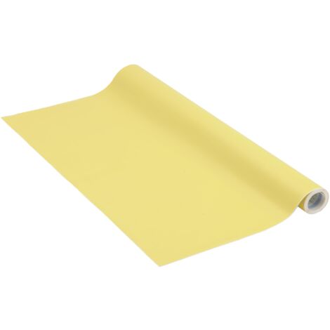 Venilia Klebefolie Unimatt Gelb 45 cm x 200 cm Pellicole opache in Tinta Unita Giallo, Adesivo, Decorativo, Foglio Autoadesivo, PVC, Senza ftalati, 45 cm x 2 m, Spessore 0,16mm, 53297
