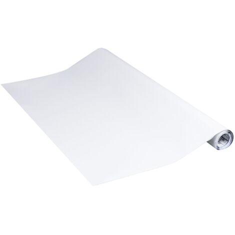 Venilia Klebefolie Unimatt Weiß 45 cm x 200 cm Pellicole opache in Tinta Unita Bianco, Adesivo, Decorativo, Foglio Autoadesivo, PVC, Senza ftalati, 45 cm x 2 m, Spessore 0,16mm, 53288