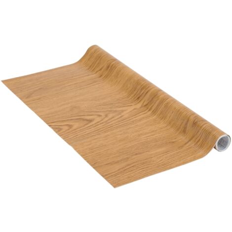 Venilia Klebefolien Basicline Pellicola Adesiva Decorativa, Senza Ftalati, PVC, Rovere Caramello, 67,5 cm x 1,5 m