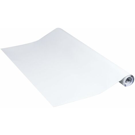 Venilia Pellicola adesiva  bianco opaco tinta unita, 45 cm x 3 m  pellicola autoadesiva per mobili, pellicola decorativa, carta da parati, pellicola da cucina  PVC senza ftalati  Prodotto in UE