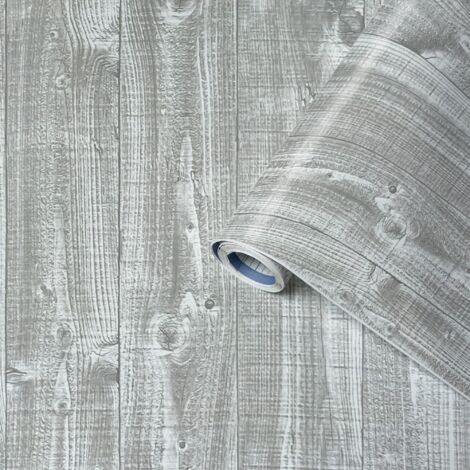 Venilia Pellicola adesiva Perfect Fix, Effetto Legno Tavole Grigio, 67,5cm x 2m, Spessore 150μ, Pellicola autoadesiva per mobili o cucina, carta da parati, PVC senza ftalati, Prodotto in UE