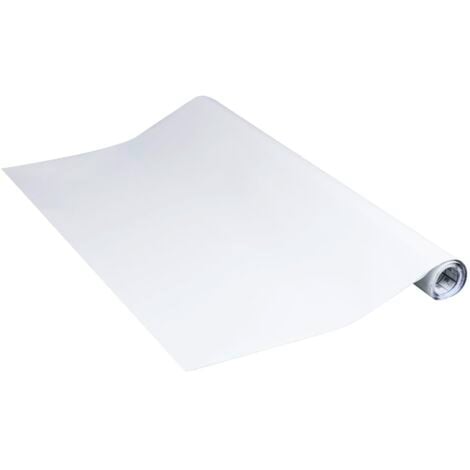 Venilia Pellicola adesiva, Spessore 160μ, Pellicola autoadesiva per mobili o cucina, carta da parati, PVC senza ftalati, Bianco, Opaco, 90 cm x 2.1m