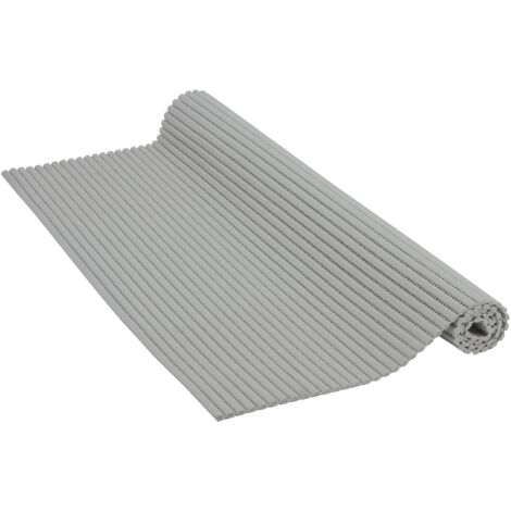 Venilia Venisoft 54160 - Tappetino antiscivolo in schiuma morbida, 65 x 200 cm, colore: grigio