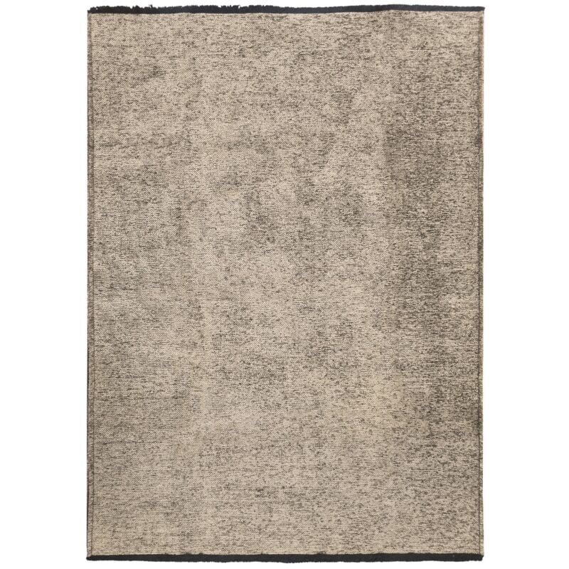 Thedecofactory - venice - Tapis en coton et polyester lavable tissé plat gris 120x170