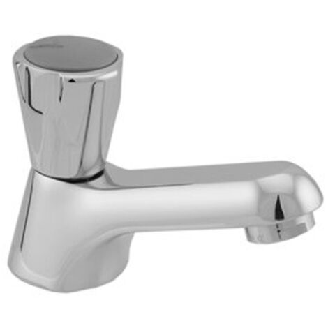 Venlo Nimbus II Messing Eco robinet de lave-mains modèle bas avec mousseur chrome
