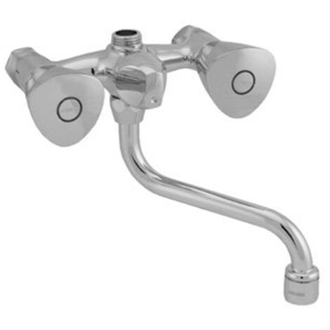 Venlo Nimbus II Project Eco Mitigeur de douche avec inverseur et bec U entraxe=12cm chromé - chrome
